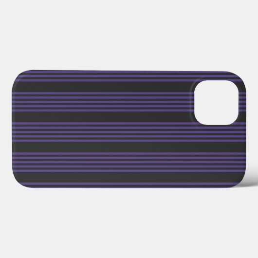 Ultraviolett- und Holzkohle-5-Streifen-Muster Case-Mate iPhone Hülle (Rückseite (Horizontal))