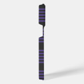 Ultraviolett- und Holzkohle-5-Streifen-Muster iPhone Hülle (Rechte Seite)