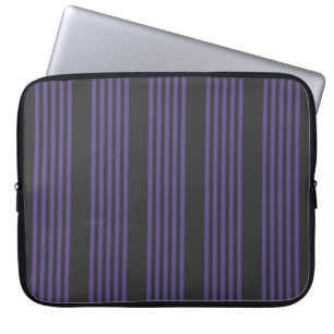 Ultraviolett- und Holzkohle-5-Streifen-Muster Laptopschutzhülle