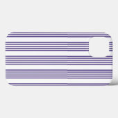 Ultraviolett und weiß, fünf Streifen Case-Mate iPhone Hülle (Rückseite (Horizontal))