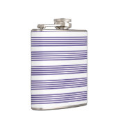 Ultraviolett und weiß, fünf Streifen Flachmann (Rechts)