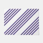 Ultraviolett und weiß, fünf Streifen Fußmatte (Vorderseite)