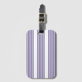Ultraviolett und weiß, fünf Streifen Gepäckanhänger (Vorderseite Vertikal)