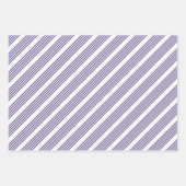 Ultraviolett und weiß, fünf Streifen Geschenkpapier Set (Vorderseite 2)