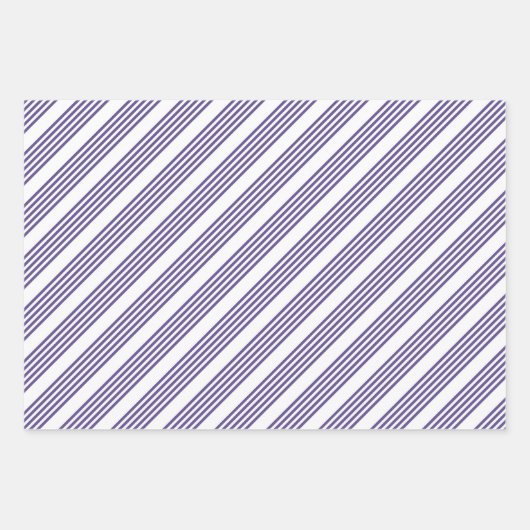 Ultraviolett und weiß, fünf Streifen Geschenkpapier Set (Vorderseite 2)