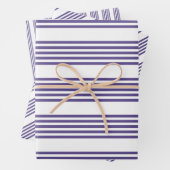 Ultraviolett und weiß, fünf Streifen Geschenkpapier Set (Beispiel)