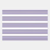 Ultraviolett und weiß, fünf Streifen Geschenkpapier Set (Vorderseite)