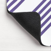 Ultraviolett und weiß, fünf Streifen Mousepad (Ecke)