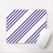 Ultraviolett und weiß, fünf Streifen Mousepad (Mit Mouse)