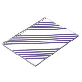 Ultraviolett und weiß, fünf Streifen Notizblock (Linke Seite)