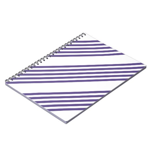 Ultraviolett und weiß, fünf Streifen Notizblock (Linke Seite)