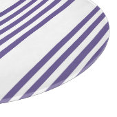 Ultraviolett und weiß, fünf Streifen Schneidebrett (Ecke)