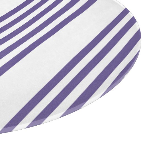 Ultraviolett und weiß, fünf Streifen Schneidebrett (Ecke)