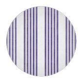 Ultraviolett und weiß, fünf Streifen Schneidebrett (Vorderseite)