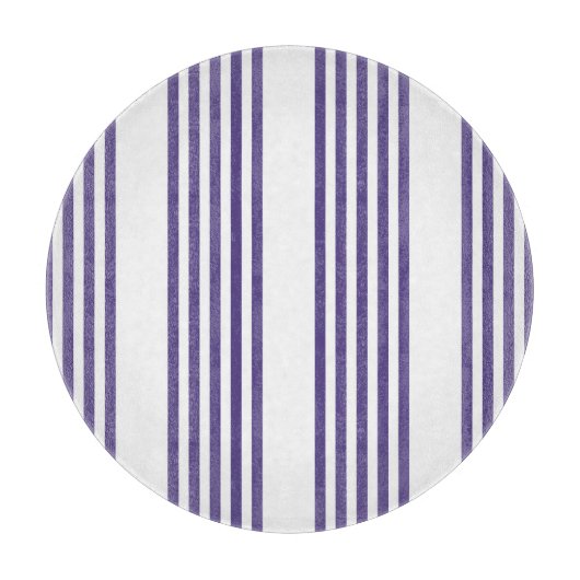 Ultraviolett und weiß, fünf Streifen Schneidebrett (Vorderseite)