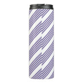 Ultraviolett und weiß, fünf Streifen Thermosbecher (Rückseite)