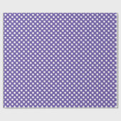 Ultraviolett-weißes Polka-Punktmuster Geschenkpapier (Flach)