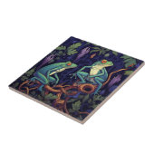 Ultraviolette Froschsäule (Sumpfkollektion) Fliese (Seite)