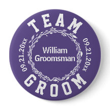 Ultraviolette Hochzeits-einfacher Team-Bräutigam