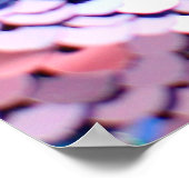 Ultraviolette, lebendige Sequenzer Glitzer glänzen Poster (Ecke)