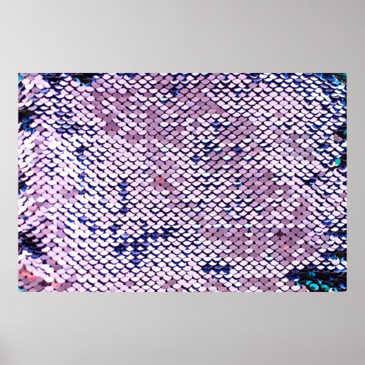 Ultraviolette, lebendige Sequenzer Glitzer glänzen Poster (Vorne)
