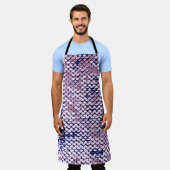 Ultraviolette, lebendige Sequenzer Glitzer glänzen Schürze (Getragen)