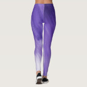 Ultraviolette Leggings lila abstrakter Kunst (Rückseite)