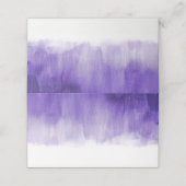 Ultraviolette lila Hochzeitsgast-Platzkarten Platzkarte (Außenseite Aufgefaltet)