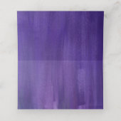 Ultraviolette lila Hochzeitsgast-Platzkarten Platzkarte (Innenseite Aufgefaltet)