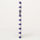 Ultraviolette Polka-Punkte auf weiß Case-Mate iPhone Hülle (Hinten/Rechts)