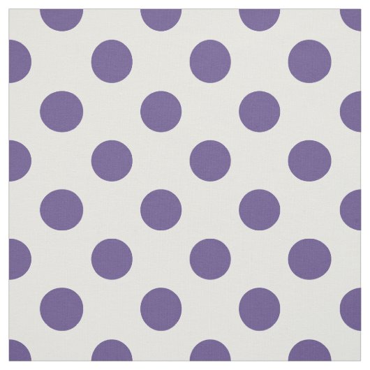 Ultraviolette Polka-Punkte auf weiß Stoff (Muster)