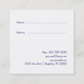 Ultraviolette Schönheits-Salon-Empfehlungs-Karte Empfehlungskarte (Rückseite)