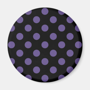 Ultraviolette Tupfen auf Schwarz Magnet
