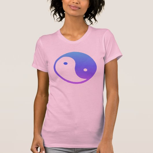 Ultravioletter Yin Yang T - Shirt (Vorderseite)