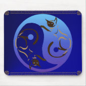Ultraviolettes Yin Yang Mousepad (Vorne)