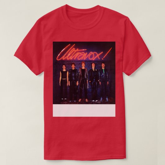 ULTRAVOX Debut Album 1977 T-Shirt (Design vorne)