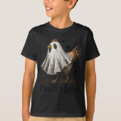 Ultrygeist Chicken, Chicken Ghost, Funny Halloween T-Shirt (Vorderseite)