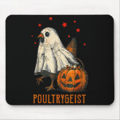 Ultrygeist Funny Halloween Chicken Ghost Costume P Mousepad (Vorne)