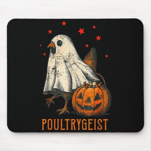 Ultrygeist Funny Halloween Chicken Ghost Costume P Mousepad (Vorne)