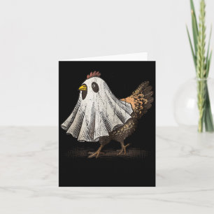 Ultrygeist Huhn, Hühner-Geist, Lustiges Halloween Karte