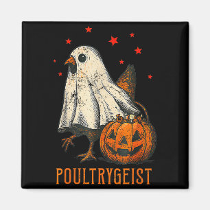 Ultrygeist Lustiges Halloween-Huhn-Geist-Kostüm P Magnet