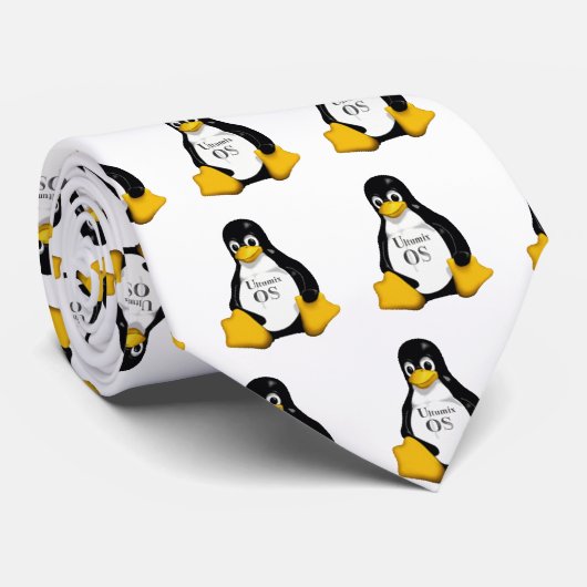 Ultumix Linux TUX Krawatte (Gerollt)