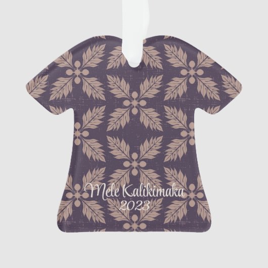 "Ulu Poni & Sand, reversible Māla Lani Ornament (Vorderseite)