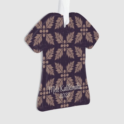 "Ulu Poni & Sand, reversible Māla Lani Ornament (Vorderseite)