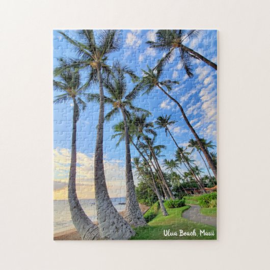 Ulua Beach Maui Palm Trees Puzzle (Vertikal)