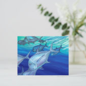 Ulua (Riesen Trevally) Postkarte (Stehend Vorderseite)