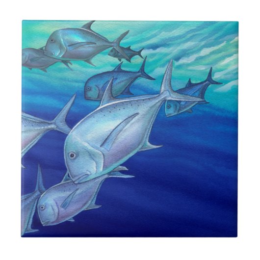 Ulua (riesiges Trevally) Fliese (Vorderseite)