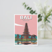 Ulun Danu Bali Indonesia Reisen Abstrakt Postkarte (Stehend Vorderseite)