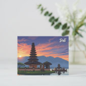 Ulun Danu Bali Indonesia Travel Feiertagspostkarte (Stehend Vorderseite)