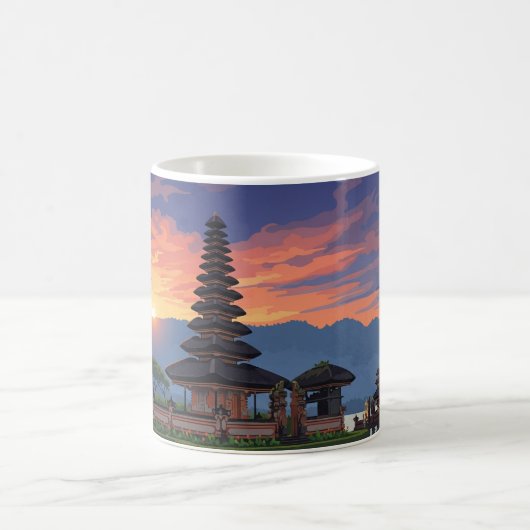 Ulun Danu Bali Indonesia Travel Kaffeetasse (Mittel)